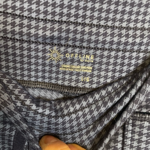 Blue Houndstooth Leggings - Picture 3 of 6